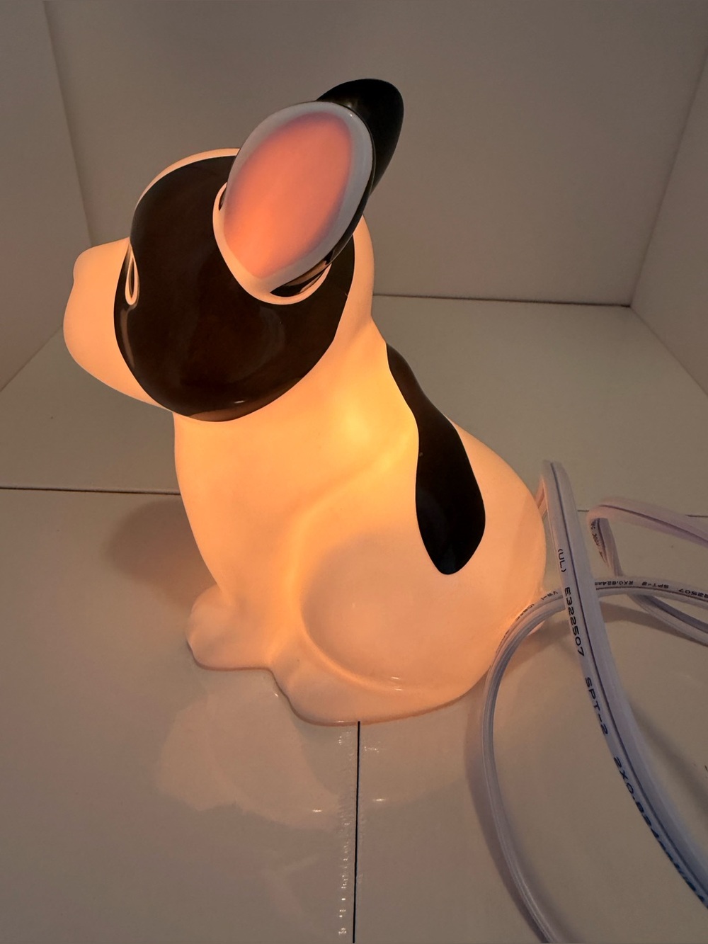 Ceramic French Bulldog Night Light - Picture 6 of 7